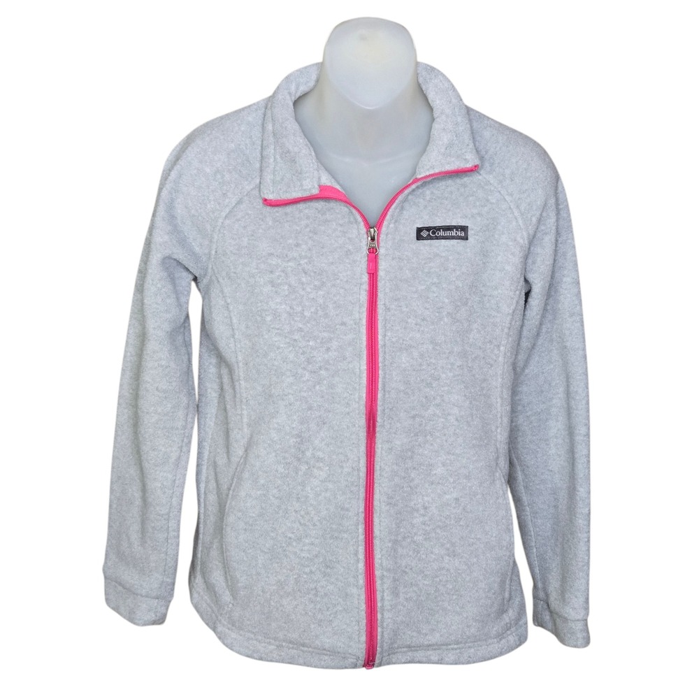 Columbia Girls Benton Springs Fleece Jacket Size XL Winter Cozy Cirrus Gray‎